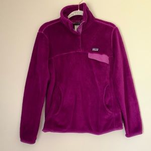 Purple Patagonia pullover quarter zip